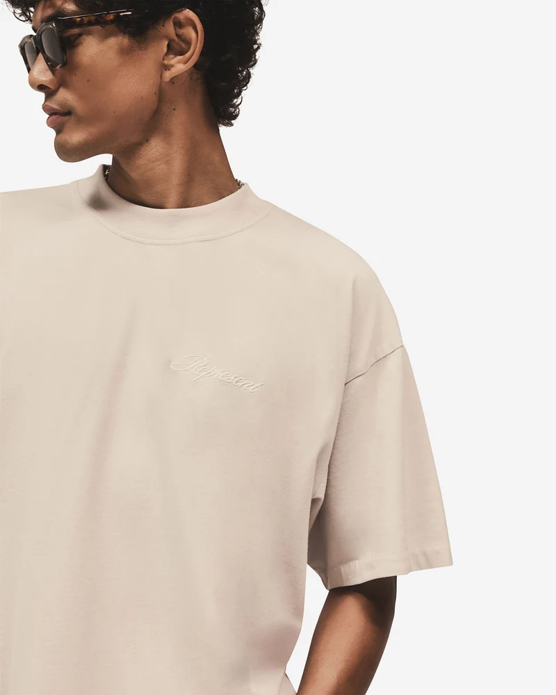 Script Logo T-Shirt - Concrete