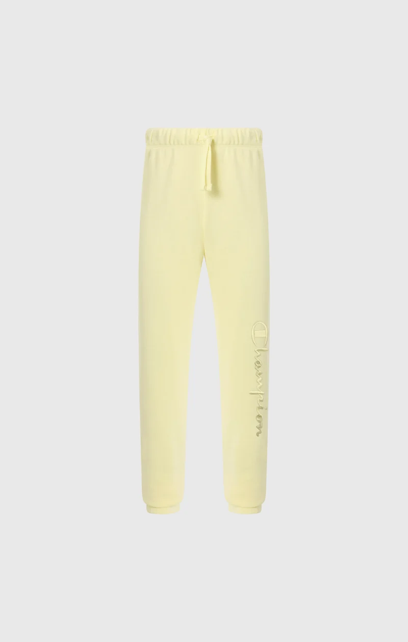 Girls’ Elastic Cuff Pants With Embroidered Logo