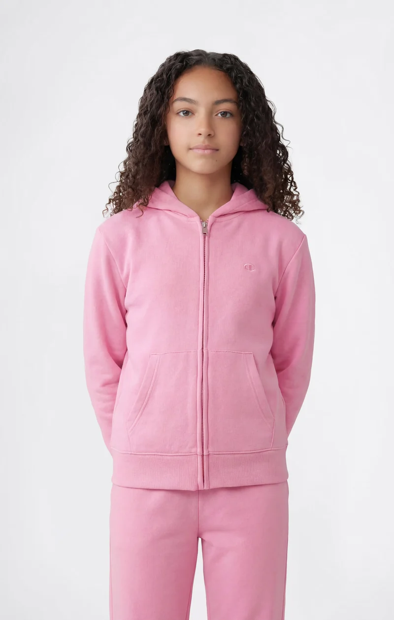Girls’ Lightweight Full Zip Hooded Sweatshirt Icons