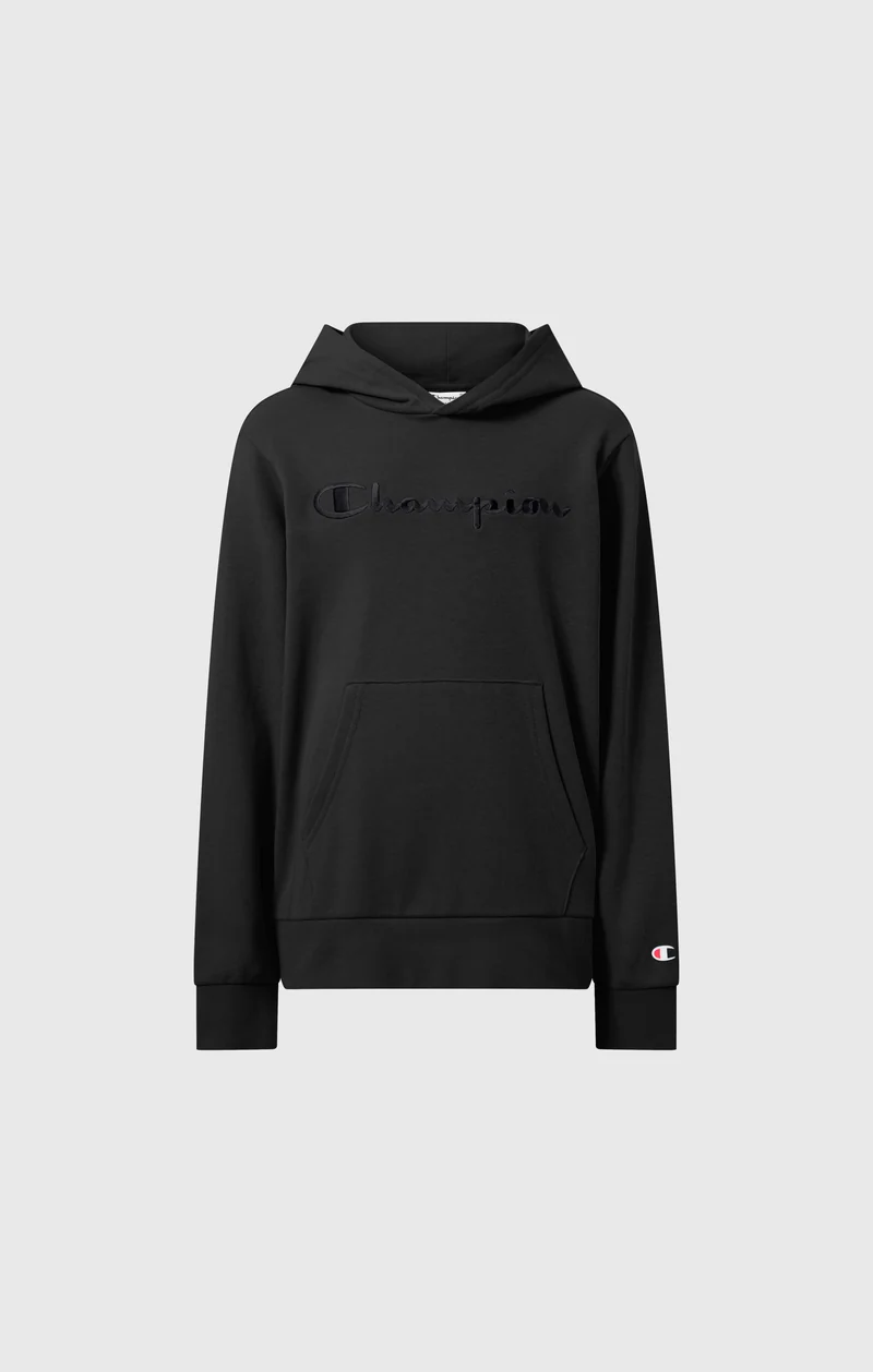 Boys’ Lightweight Hooded Sweatshirt with Tonal Embroidered Maxi Logo Icons
