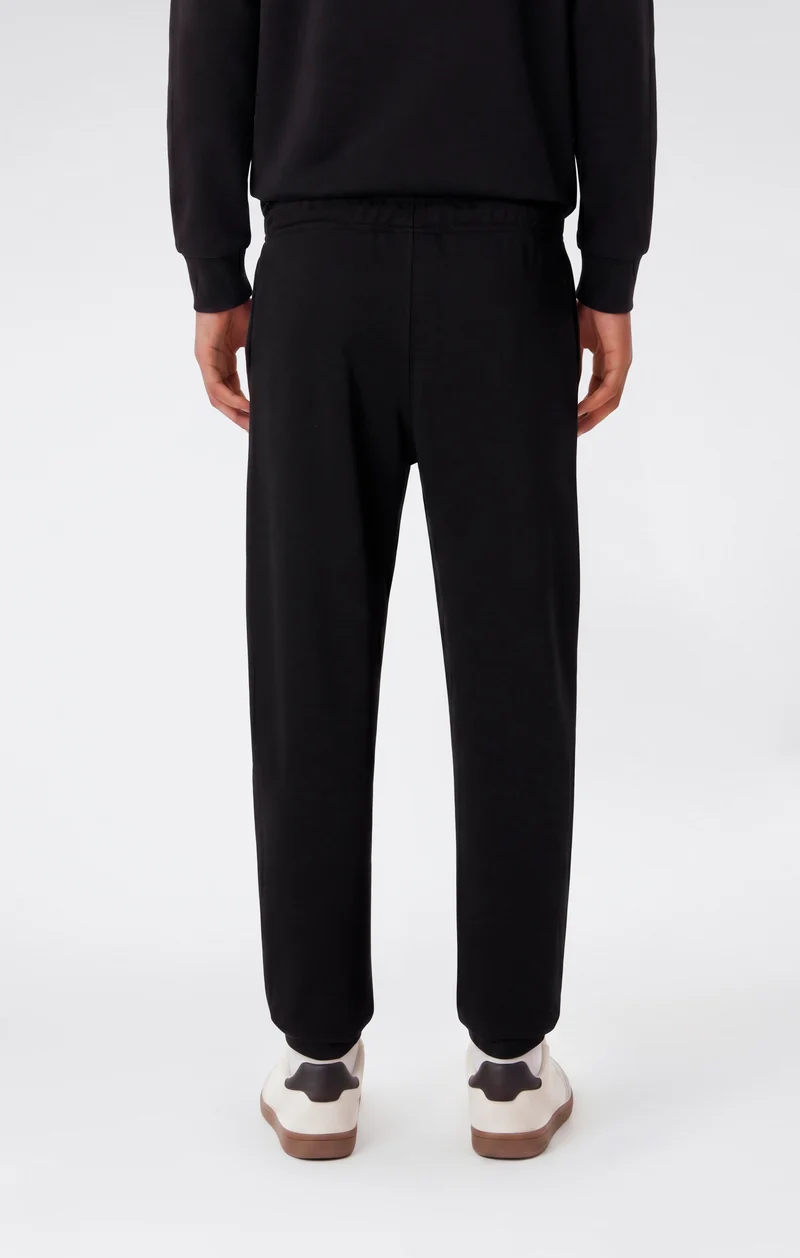 Boys’ Lightweight Jogger Pants with Rib Cuffs and Maxi Printed Logo