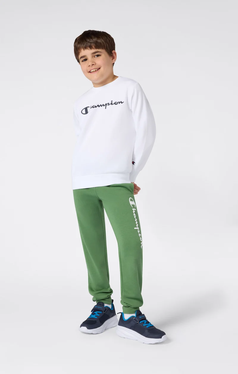 Boys’ Lightweight Crewneck Sweatshirt with Maxi Printed Logo