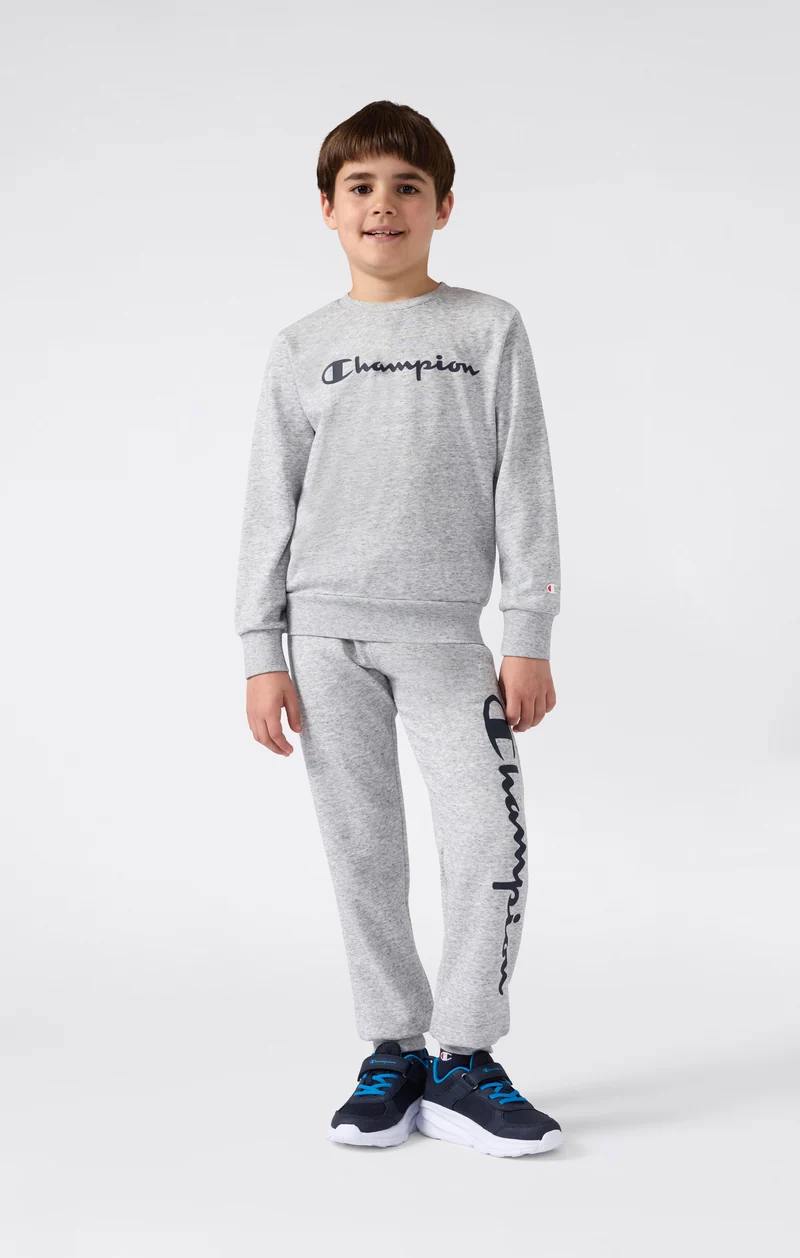 Boys’ Lightweight Crewneck Sweatshirt with Maxi Printed Logo