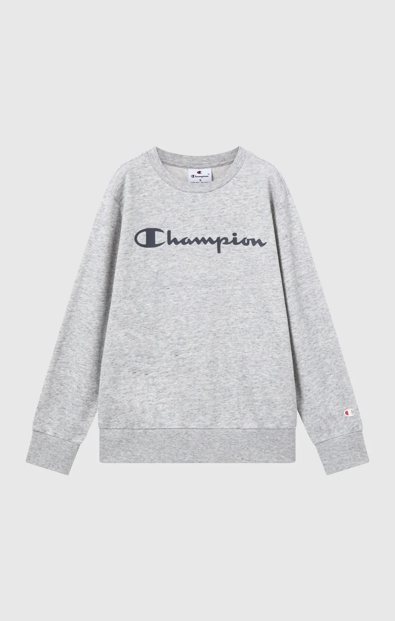 Boys’ Lightweight Crewneck Sweatshirt with Maxi Printed Logo