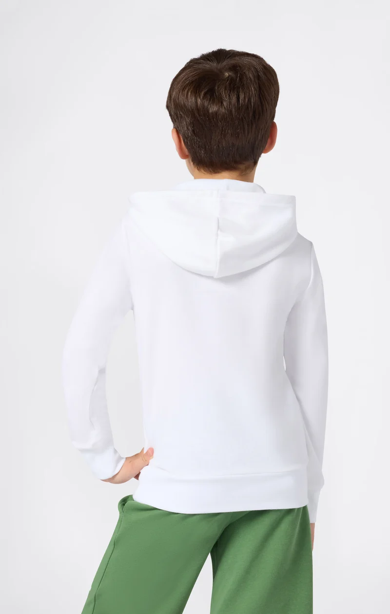 Boys’ Lightweight Hooded Sweatshirt with Maxi Printed Logo