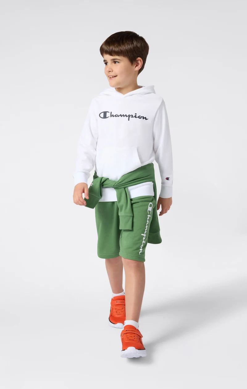 Boys’ Lightweight Hooded Sweatshirt with Maxi Printed Logo