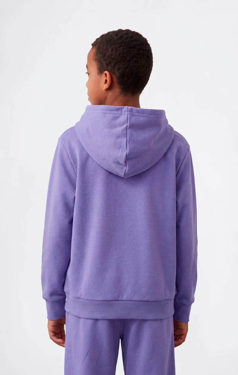 Boys’ Lightweight Hooded Sweatshirt with Maxi Printed Logo