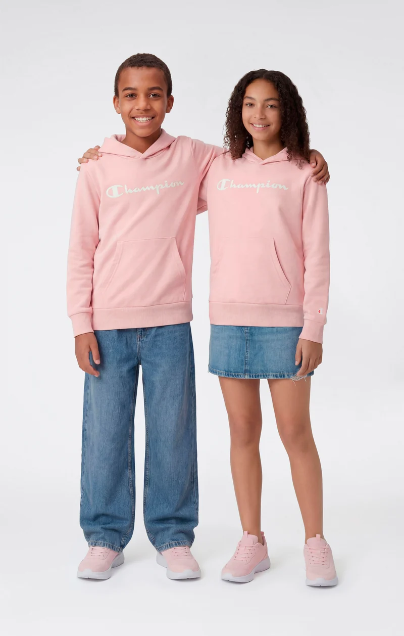 Boys’ Lightweight Hooded Sweatshirt with Maxi Printed Logo