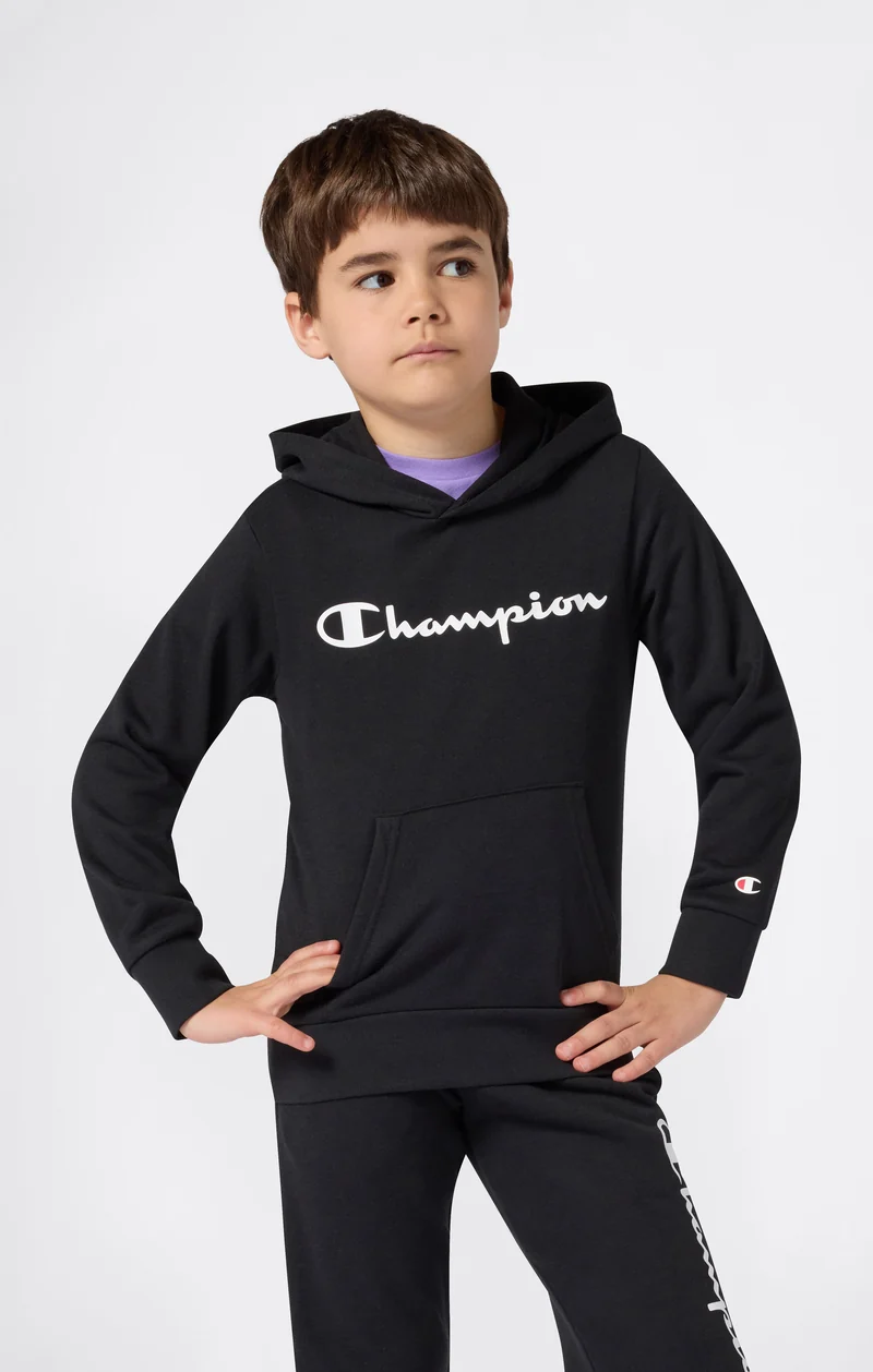 Boys’ Lightweight Hooded Sweatshirt with Maxi Printed Logo