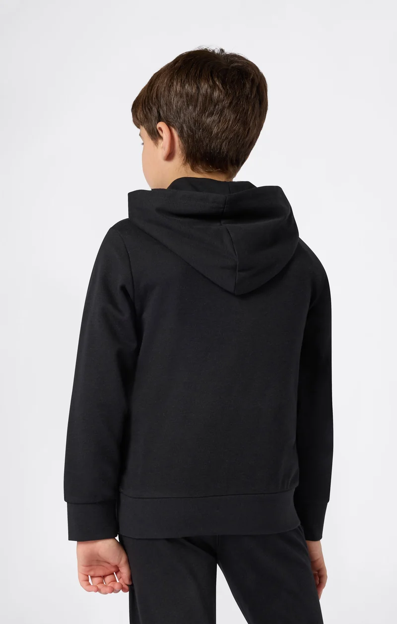 Boys’ Lightweight Hooded Sweatshirt with Maxi Printed Logo