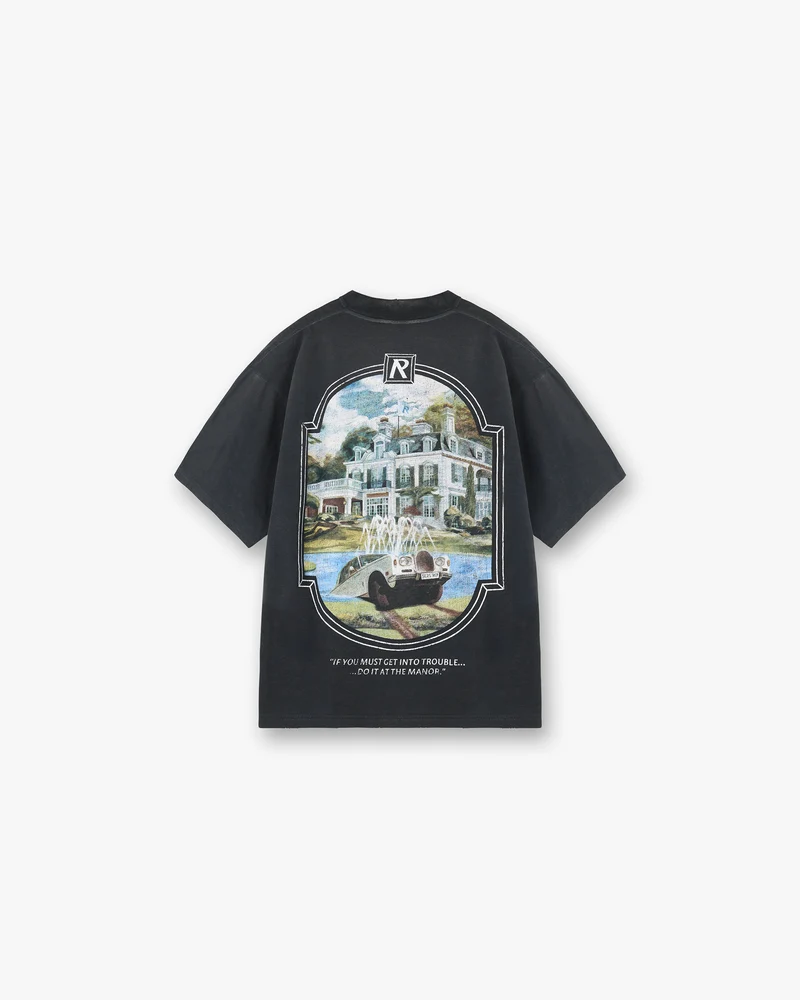 Revere Manor T-Shirt - Stained Black