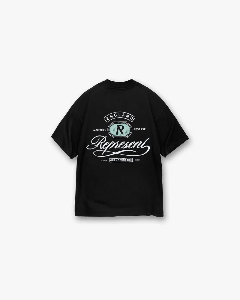Grand Vintage Hand Drawn T-Shirt - Jet Black