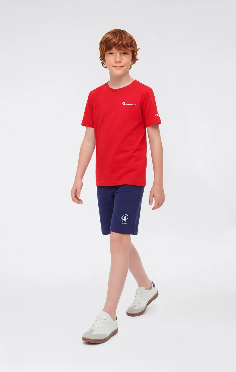 Boys’ Crewneck Small Script Logo T-Shirt Icons