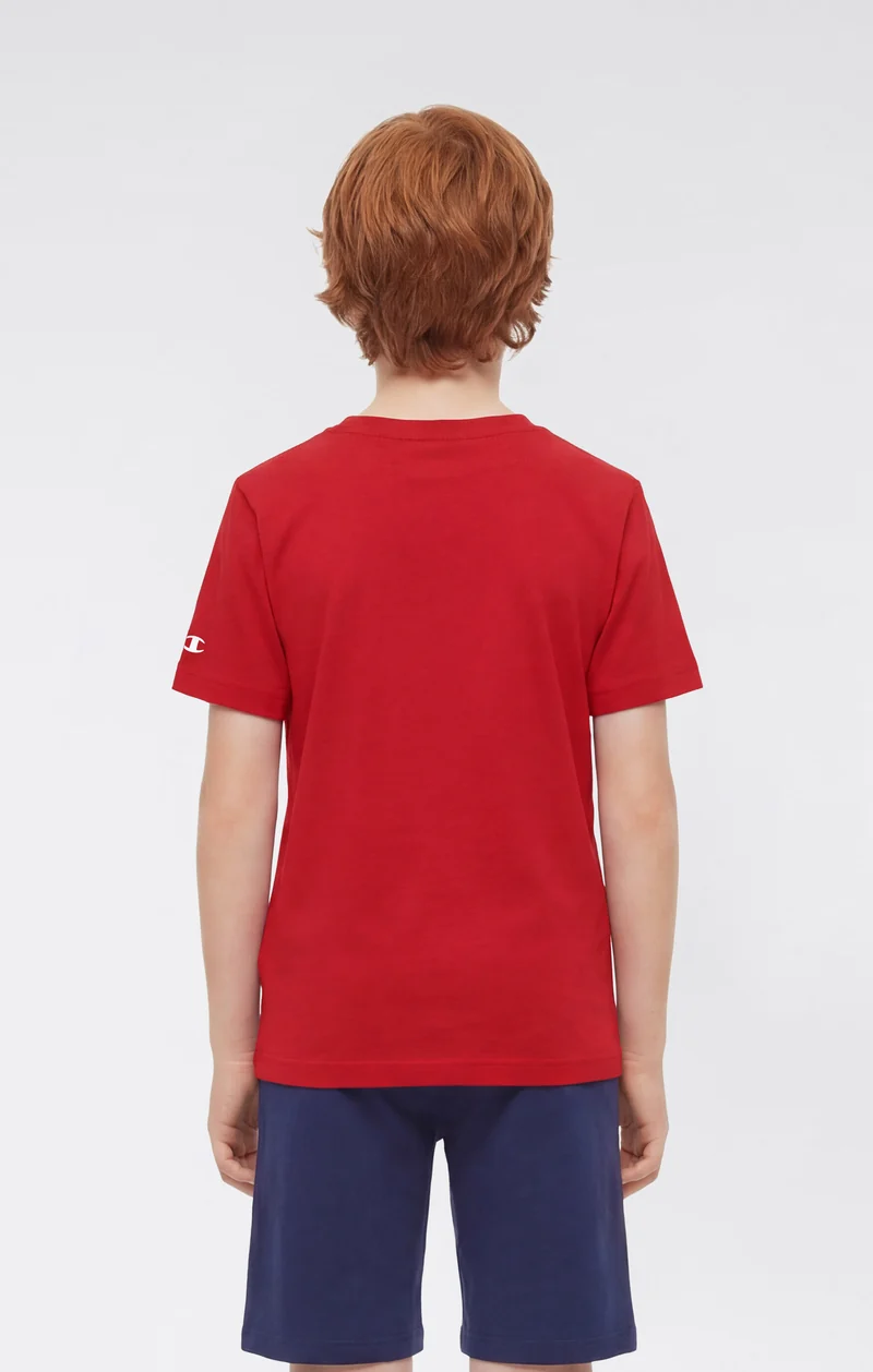 Boys’ Crewneck Small Script Logo T-Shirt Icons