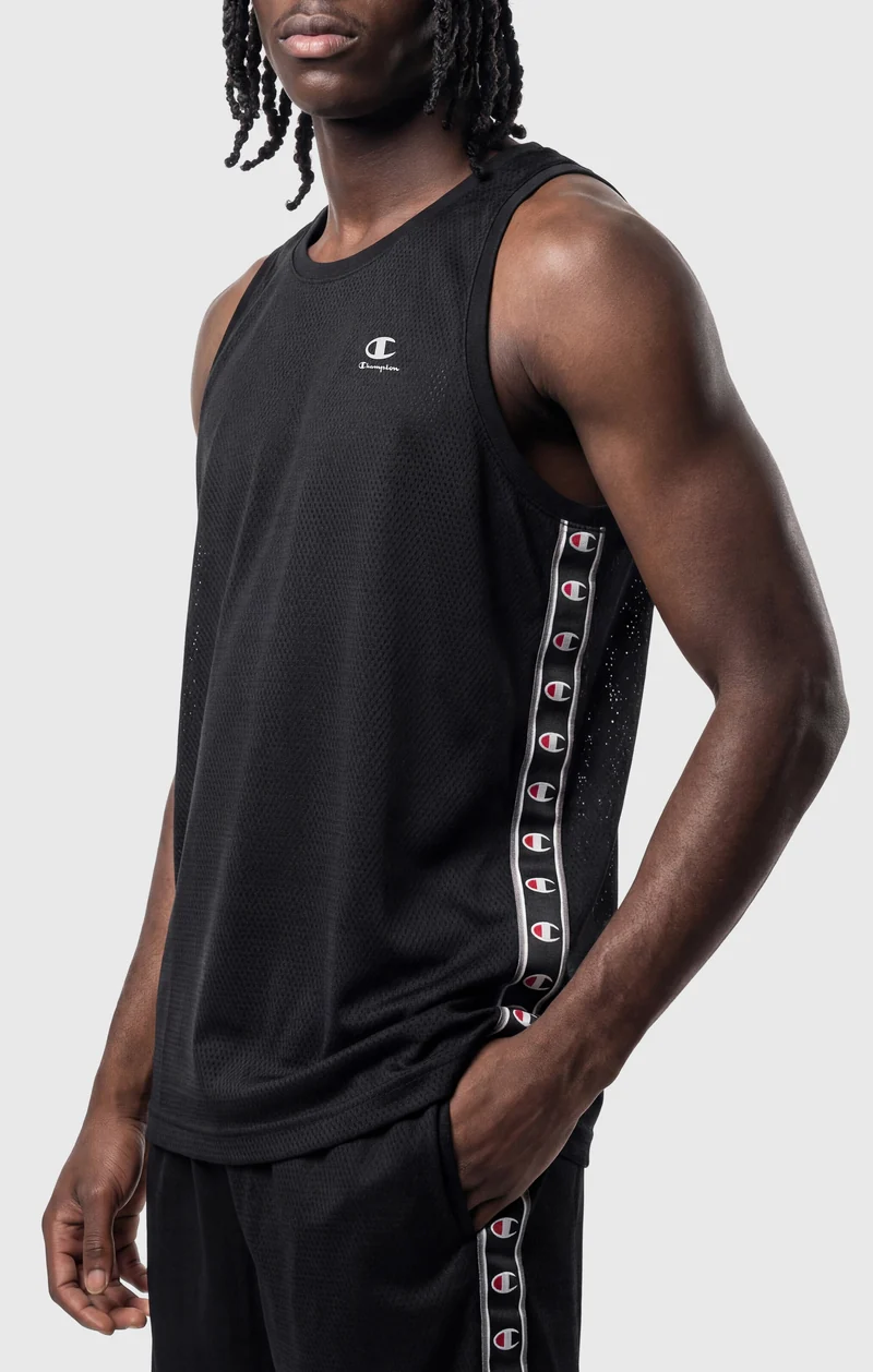 Men’s Mesh Tape Logo Tank Top