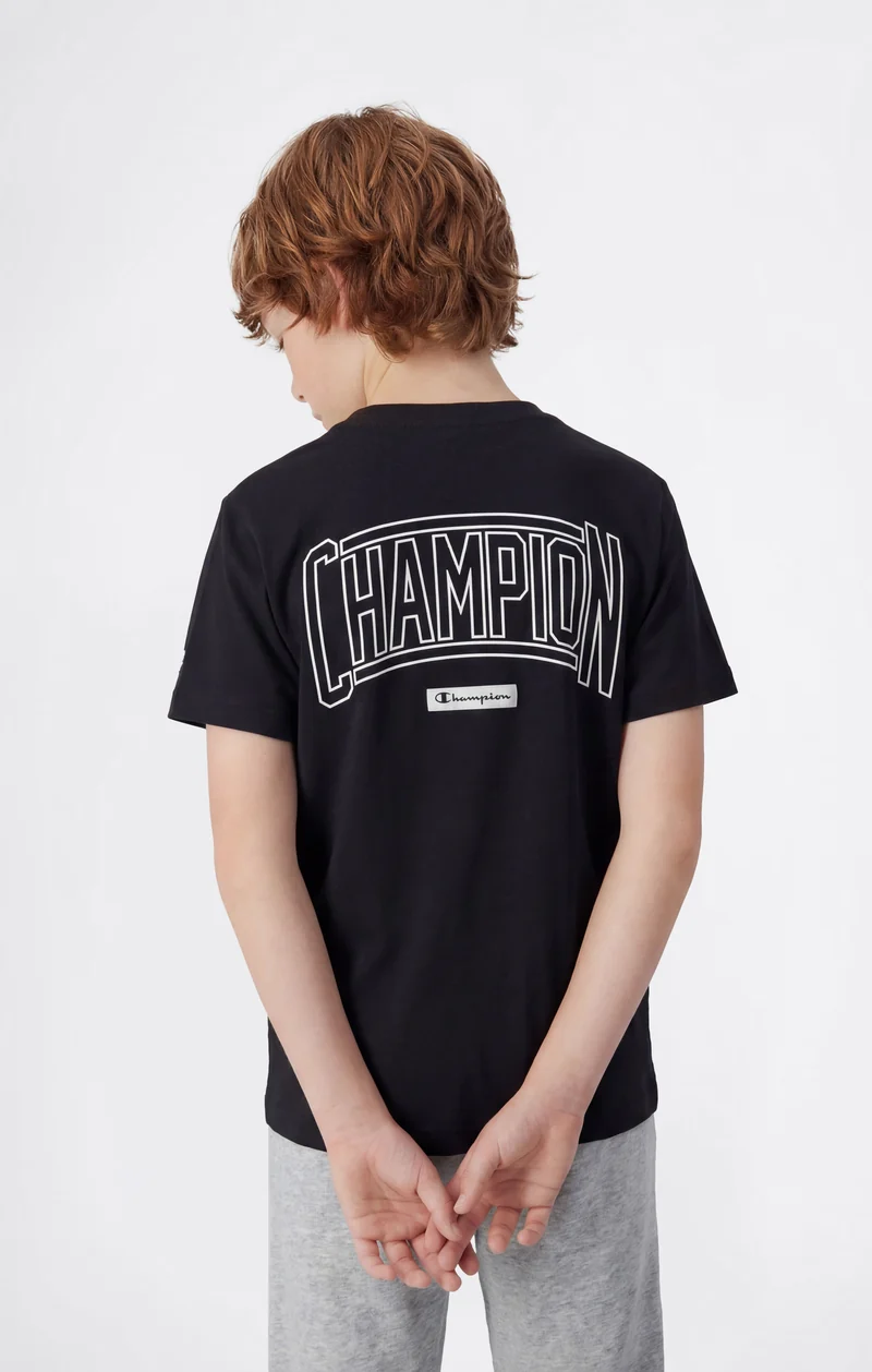 Boys’ Crewneck T-shirt with Puff Print