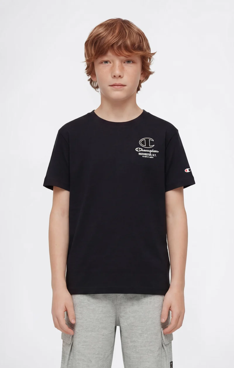 Boys’ Crewneck T-shirt with Puff Print