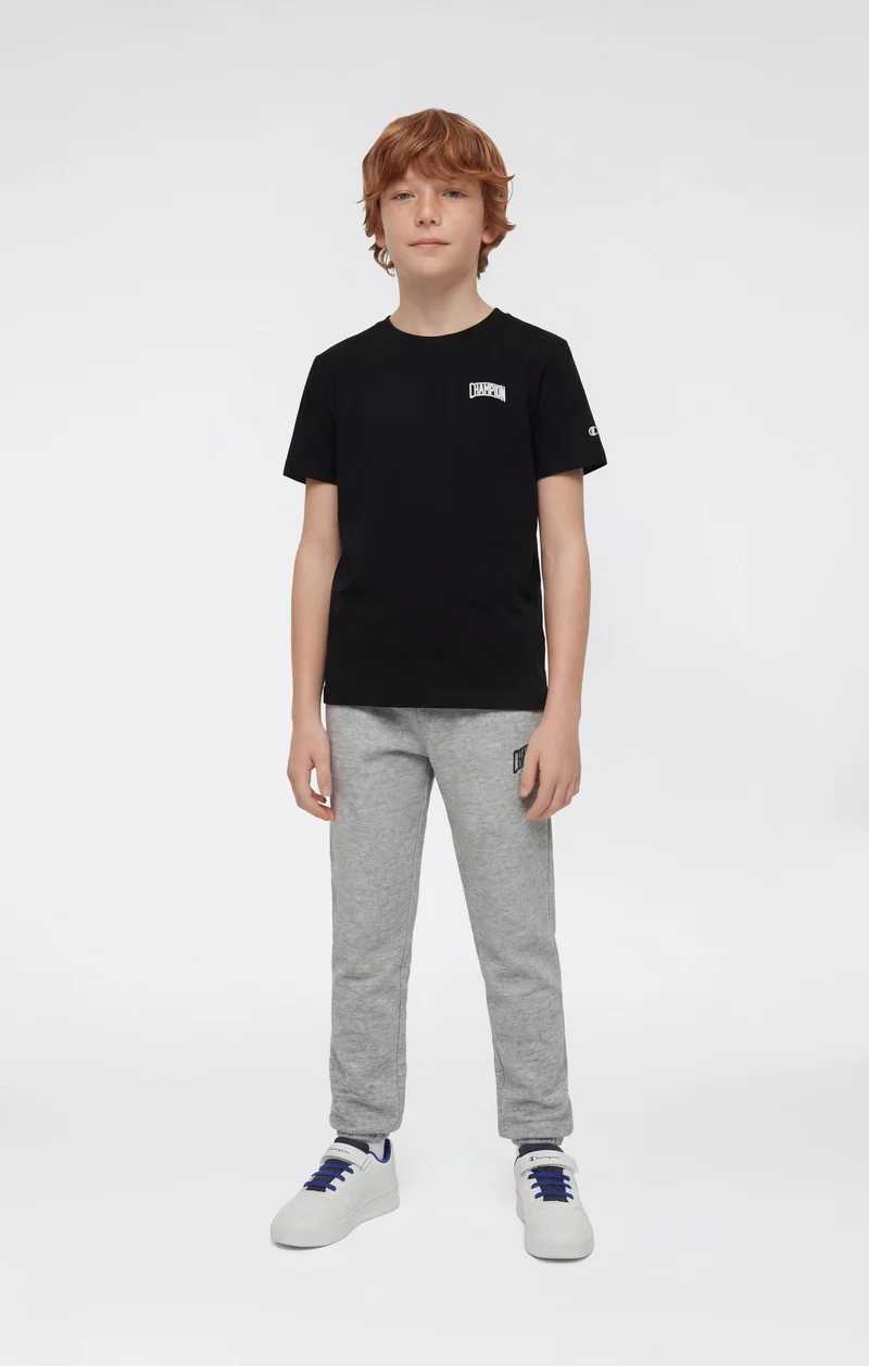 Boys’ Elastic Cuff Pants with Puff Print