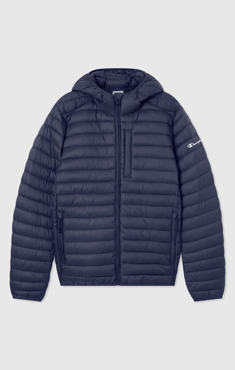 Men’s Lightweight Hooded Padded Jacket with Full Zip