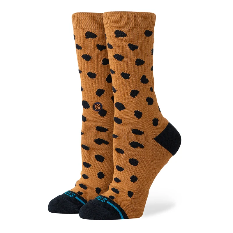 Wmns Leopard Crew Socks