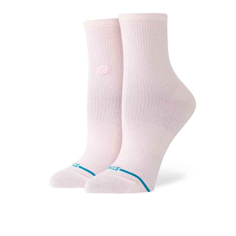 Wmns Fine Rib Quarter Socks