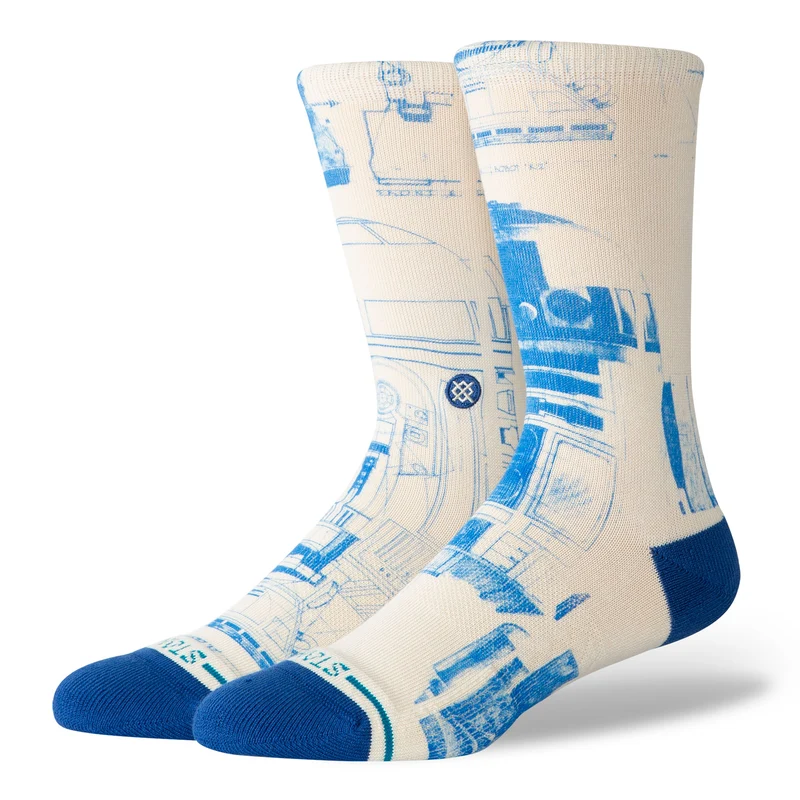 R2 D2 SW Crew Socks