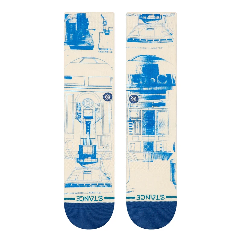 R2 D2 SW Crew Socks