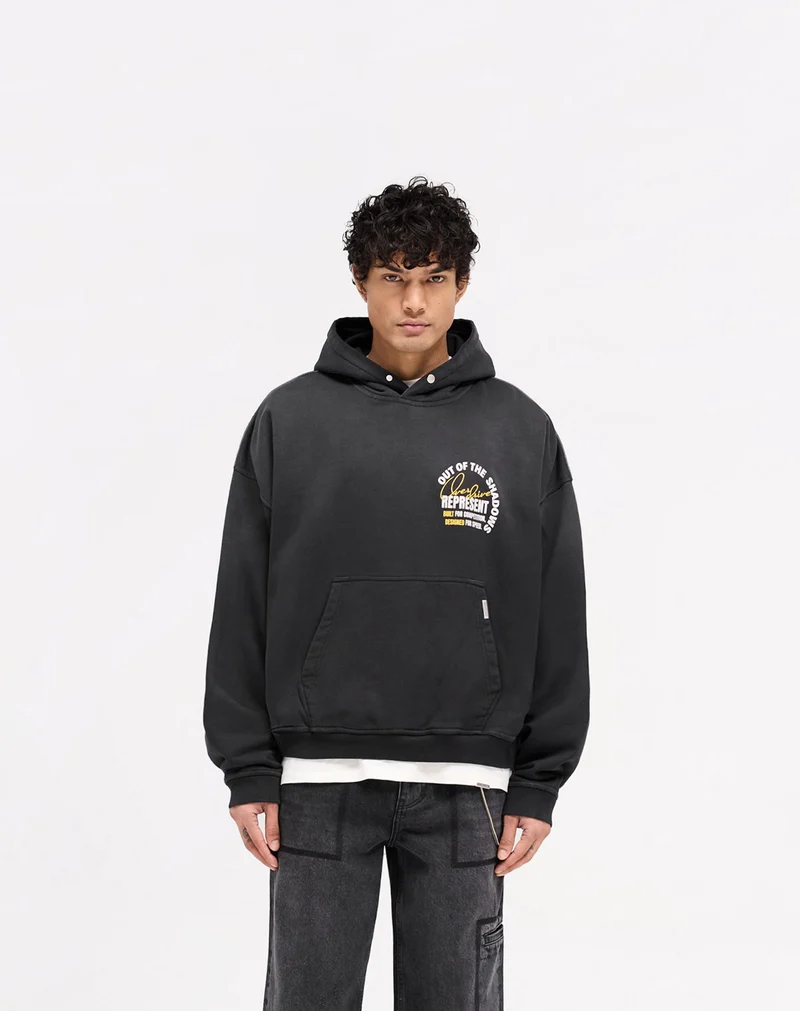 Out Of The Shadows Hoodie - Stained Black