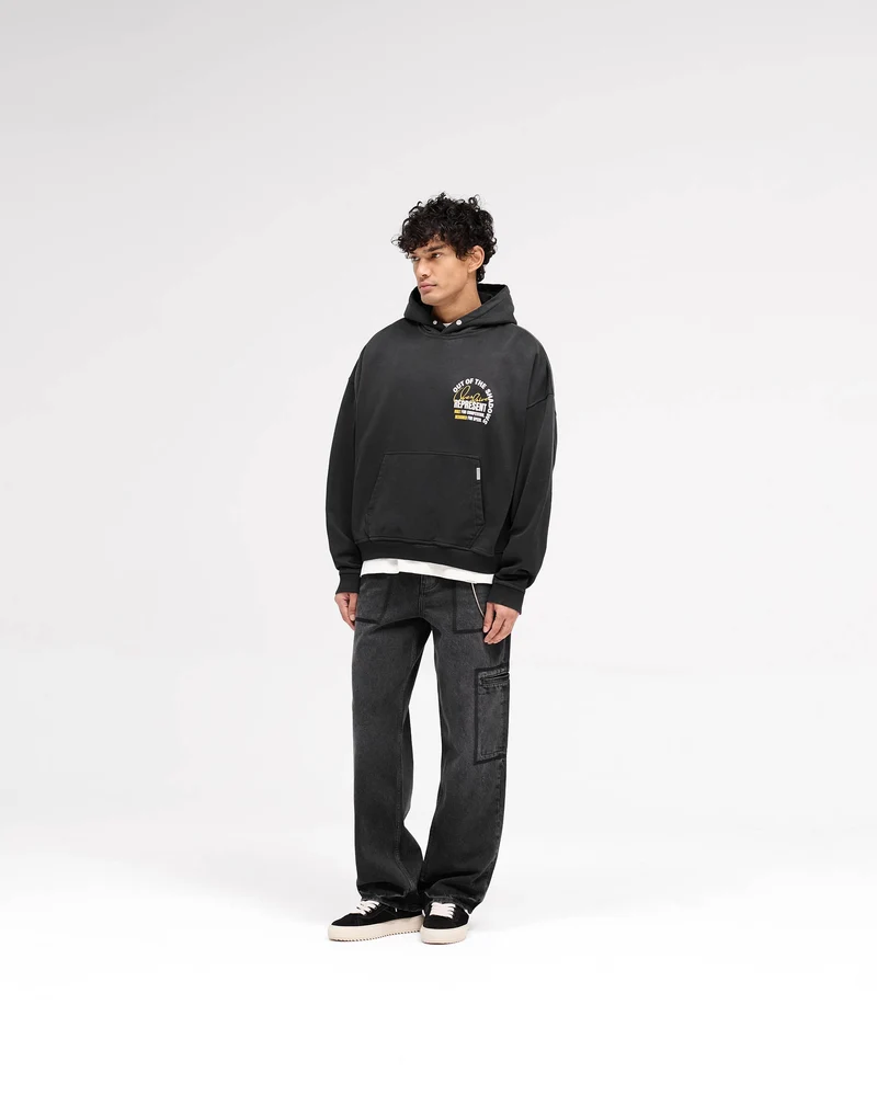 Out Of The Shadows Hoodie - Stained Black