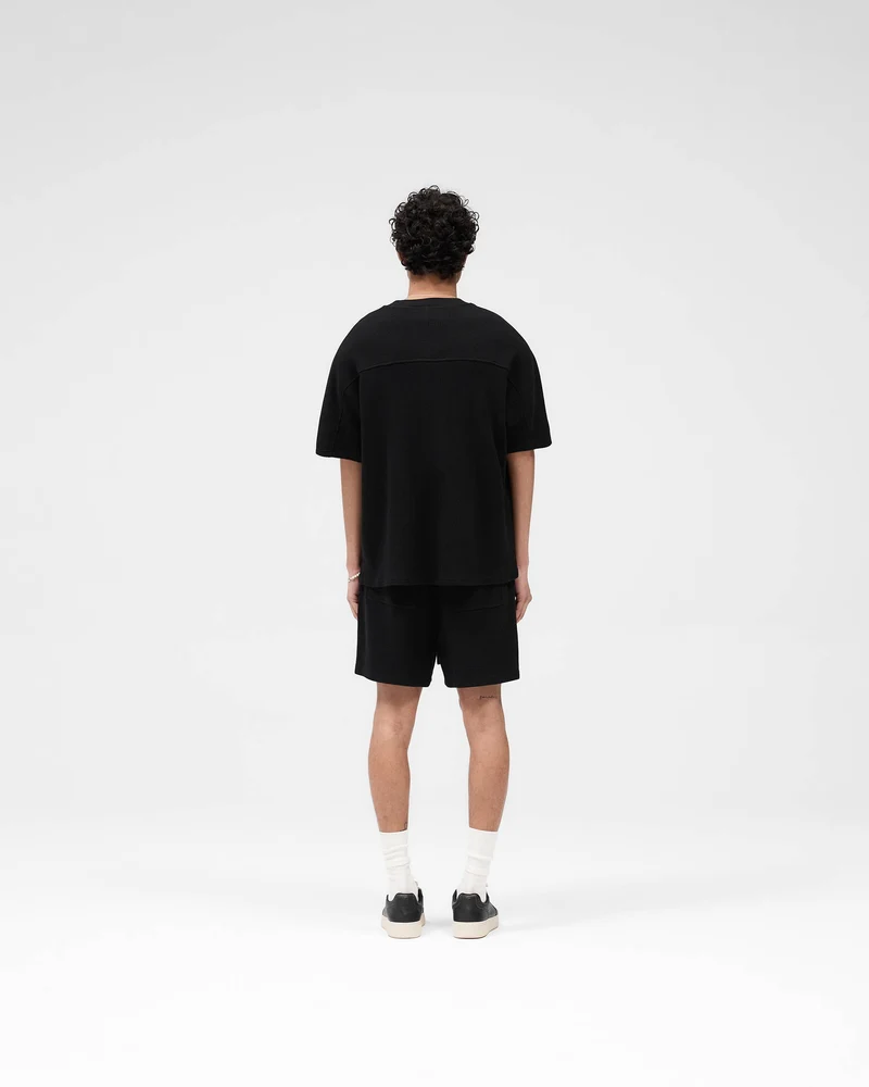 Waffle T-Shirt - Jet Black