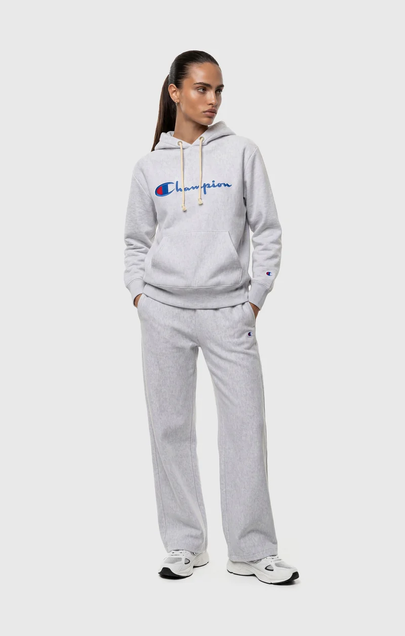 Women’s Lightweight Reverse Weave Hoodie with Embroidered Logo