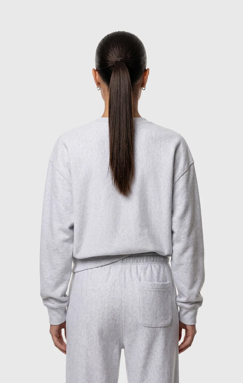 Women’s Lightweight Reverse Weave V-Neck Sweatshirt
