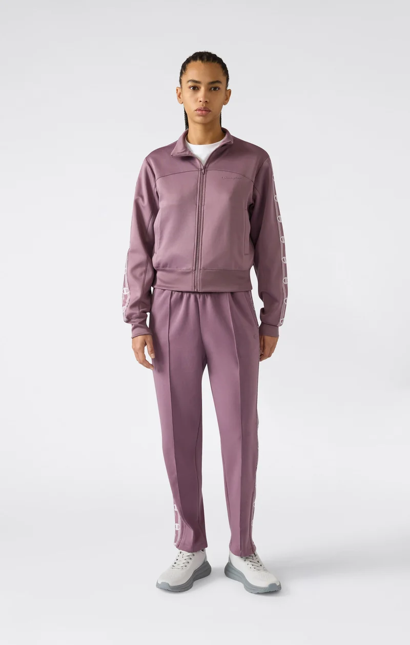 Women’s Full Zip Tape Logo Interlock Sweatshirt