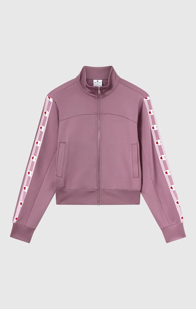 Women’s Full Zip Tape Logo Interlock Sweatshirt