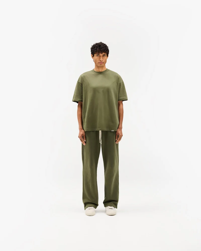 Initial Oversized T-Shirt - Army Green
