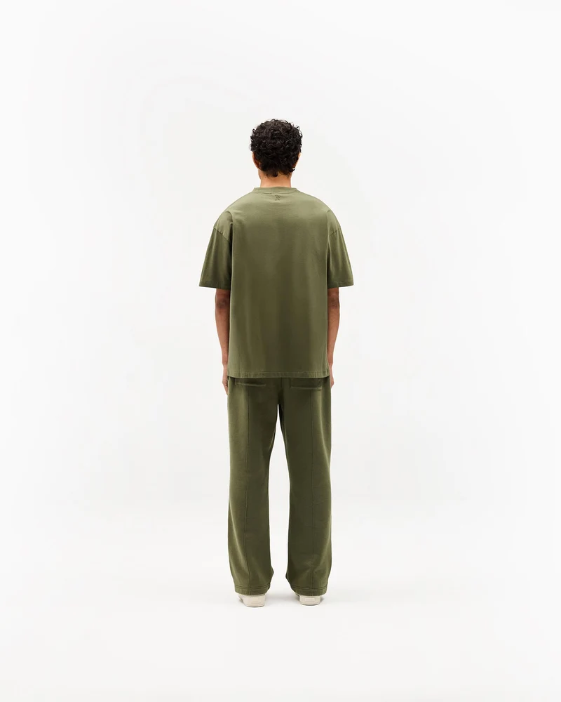 Initial Oversized T-Shirt - Army Green