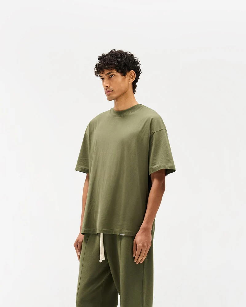 Initial Oversized T-Shirt - Army Green