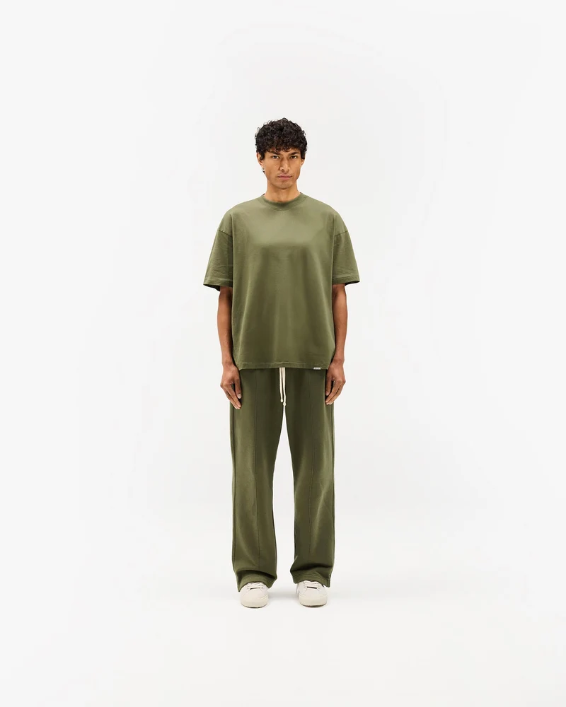 Initial Oversized T-Shirt - Army Green