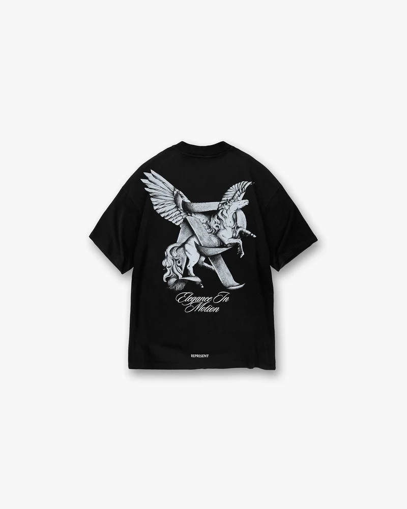 Elegance In Motion T-Shirt - Jet Black
