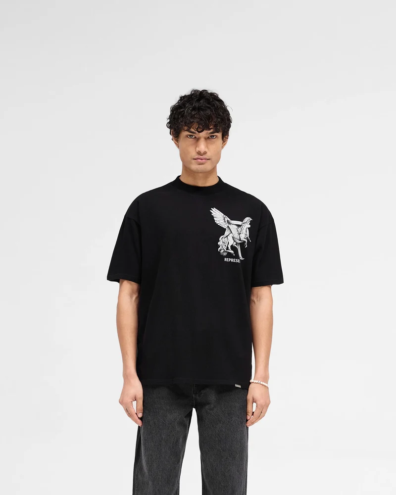 Elegance In Motion T-Shirt - Jet Black