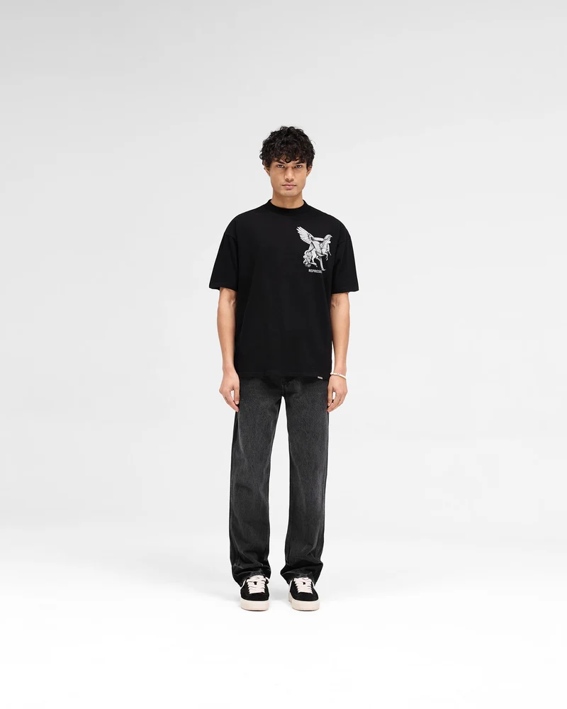 Elegance In Motion T-Shirt - Jet Black