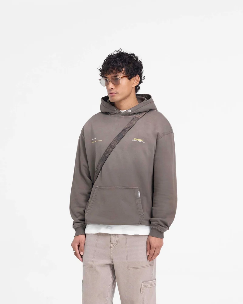 Patron Of The Club Hoodie - Washed Olive