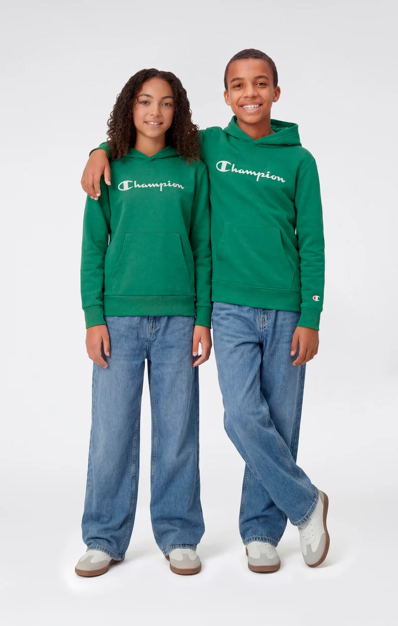 Boys’ Lightweight Hooded Sweatshirt with Maxi Printed Logo