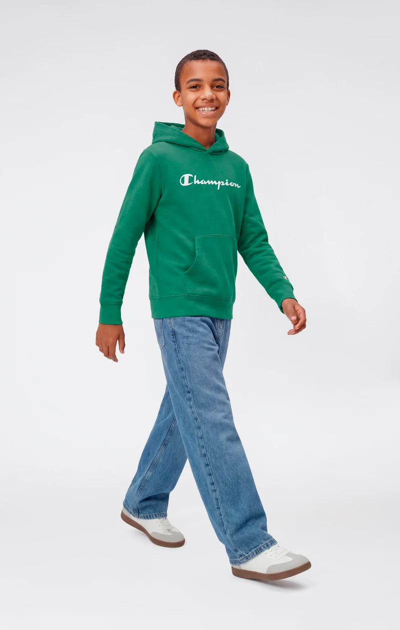 Boys’ Lightweight Hooded Sweatshirt with Maxi Printed Logo