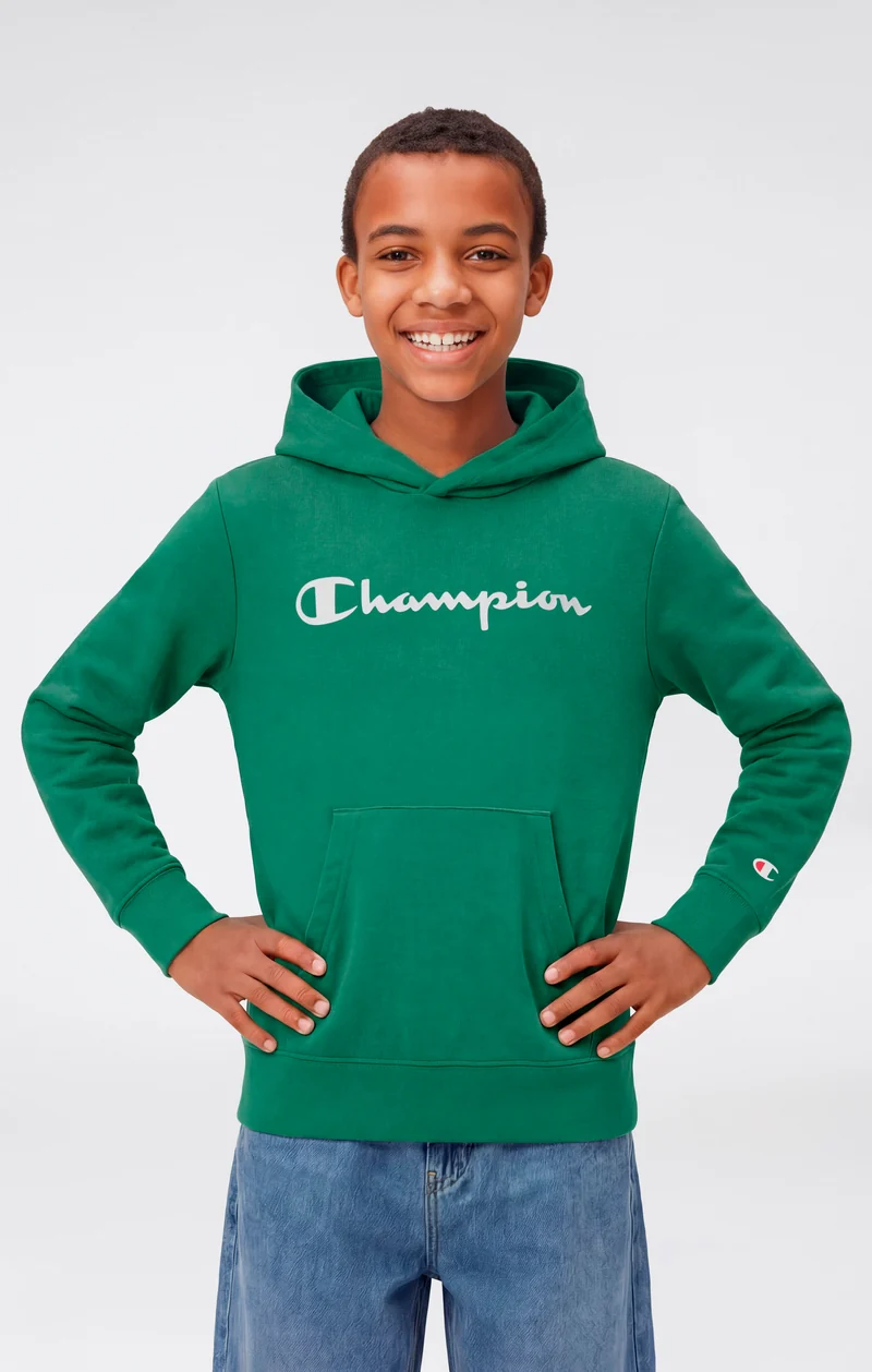 Boys’ Lightweight Hooded Sweatshirt with Maxi Printed Logo