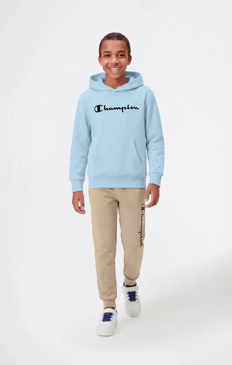 Boys’ Lightweight Hooded Sweatshirt with Maxi Printed Logo