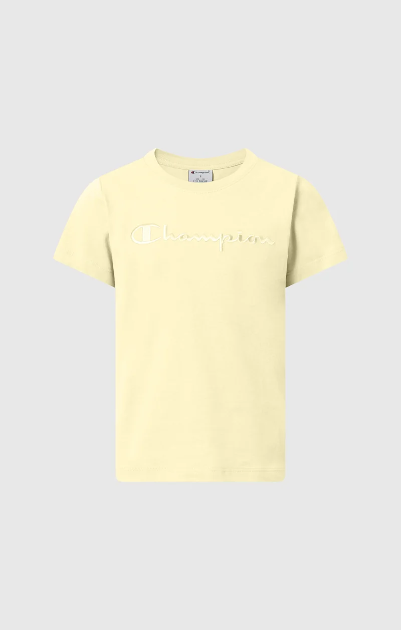 Girls' Crewneck T-shirt Slim Fit Icons