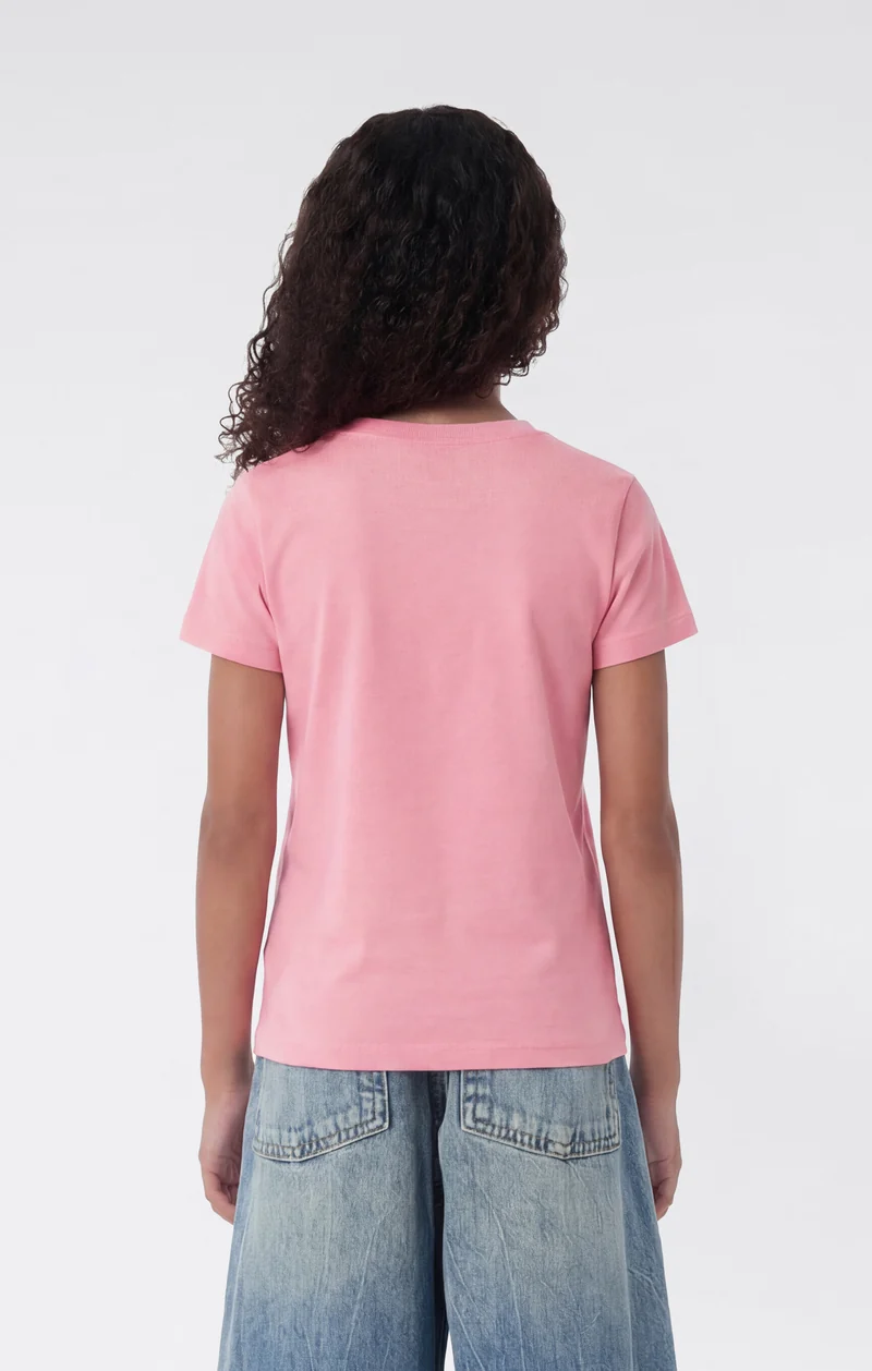 Girls' Crewneck T-shirt Slim Fit Icons