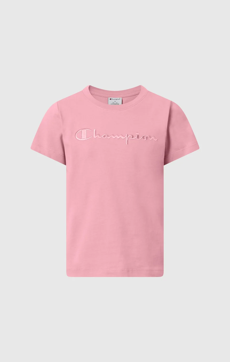 Girls' Crewneck T-shirt Slim Fit Icons