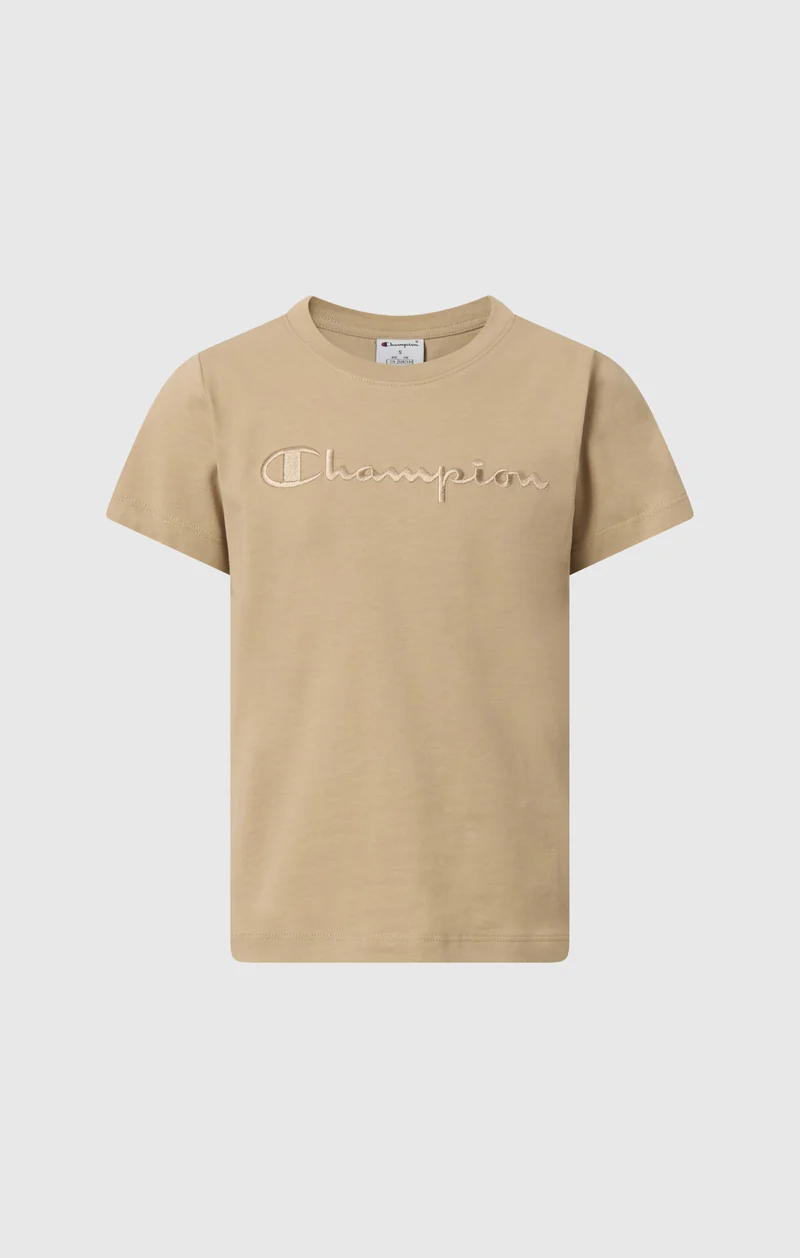 Girls' Crewneck T-shirt Slim Fit Icons